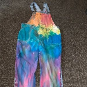 Tie dyed over all jeans